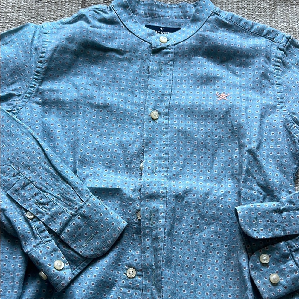 Blue Button-Up Shirt - Picture 4 of 7